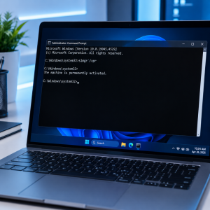 تست تشخیص ویندوز اورجینال از کرک با دستور slmgr xpr در CMD